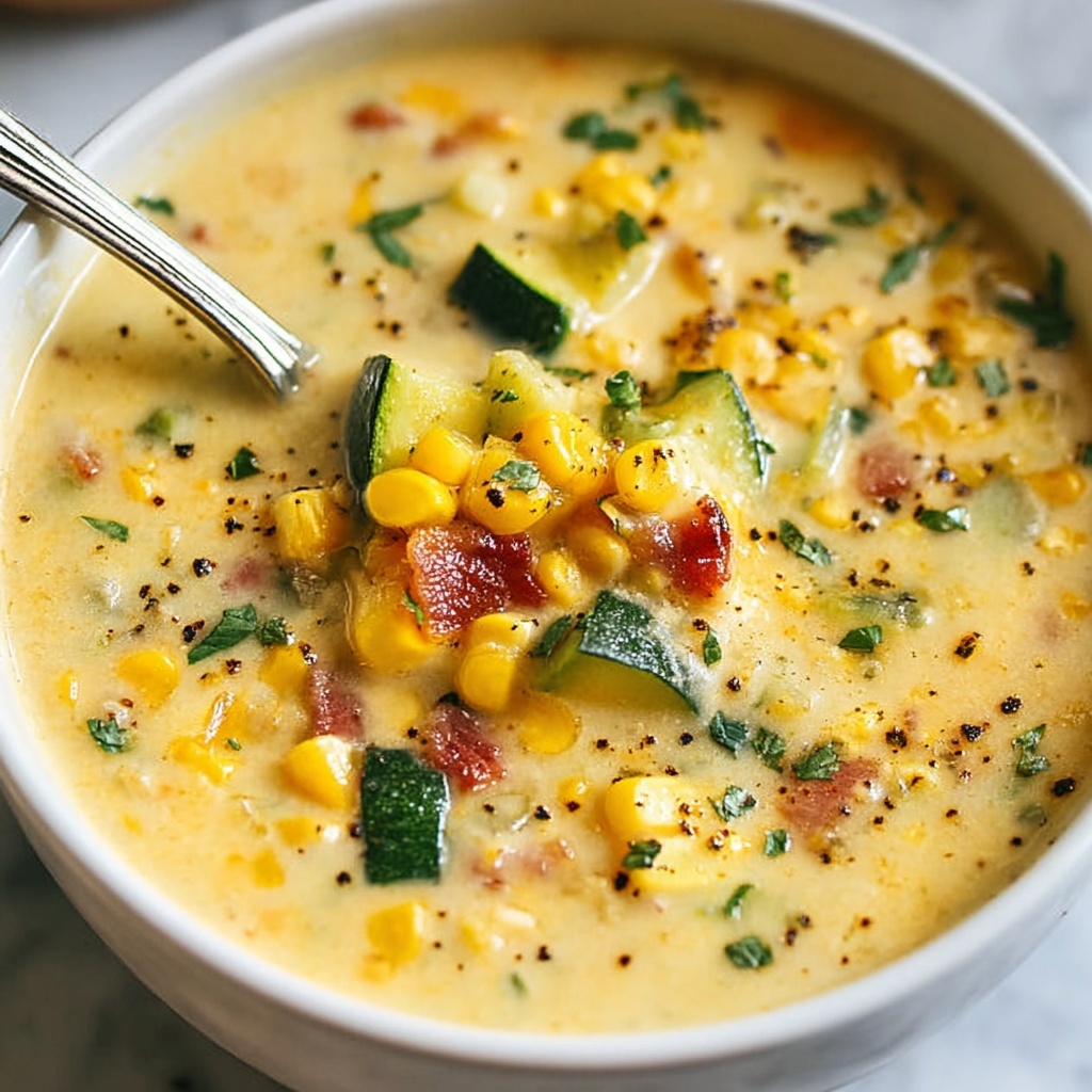 Summer Corn and Zucchini Chowder Recipe - Recipe Image