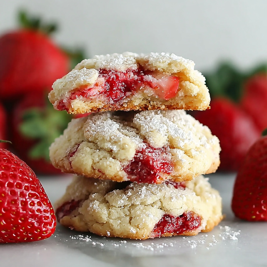 Soft Strawberry Shortcake Cookies Recipe - Recipe Image