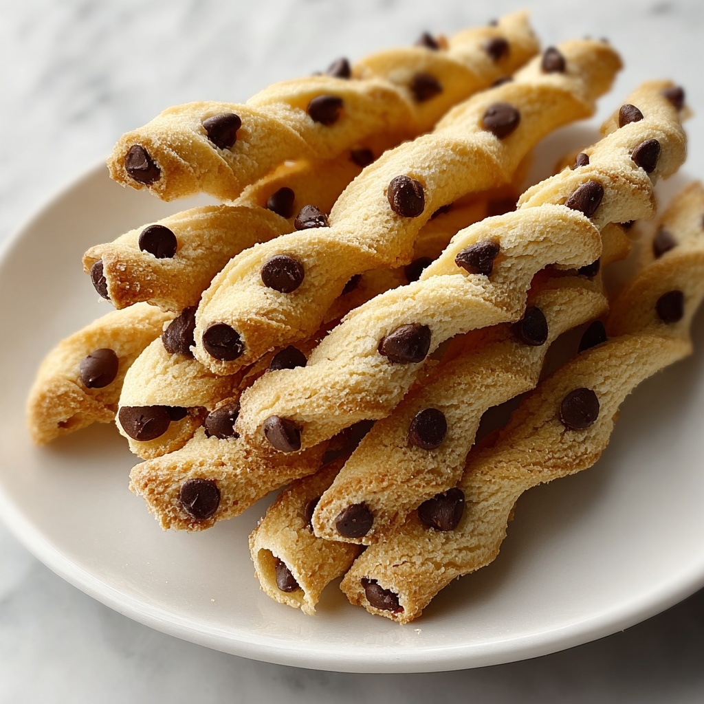 Chocolate Chip Cookie Dough Twists Recipe - Recipe Image
