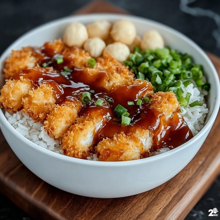 Japanese Katsu Bowls with Tonkatsu Sauce Recipe