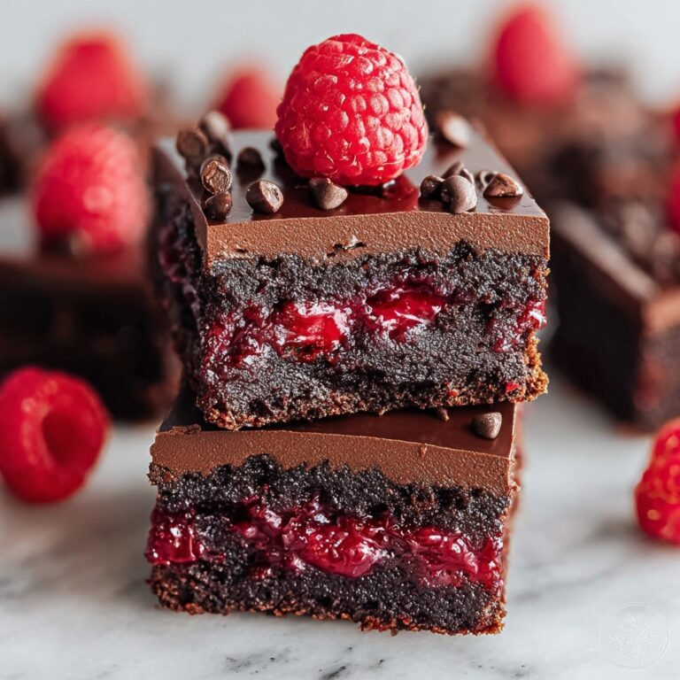 Indulgent Holiday Raspberry Mocha No-Bake Brownies Bliss Recipe