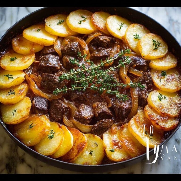 Beef Stew with Crispy Potato Topping Recipe