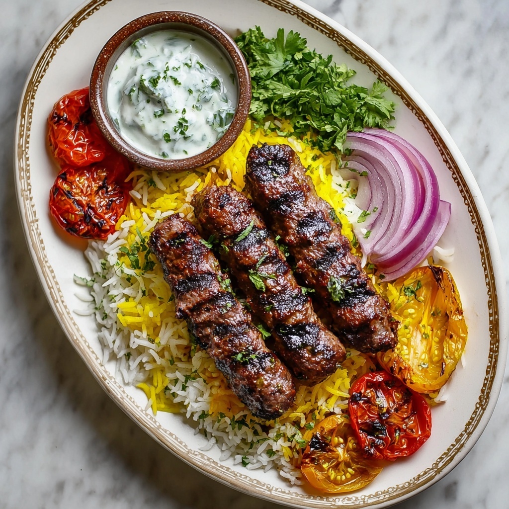 Kabob Koobideh: Iranian Spiced Ground Beef Kebabs Recipe - Recipe Image