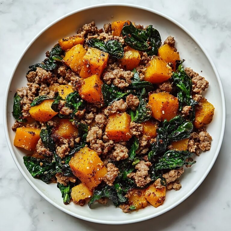Healthy Roasted Butternut Squash with Ground Turkey Recipe