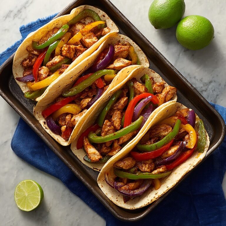 Juicy Sheet-Pan Chicken Fajita Wraps for Easy Family Dinners Recipe