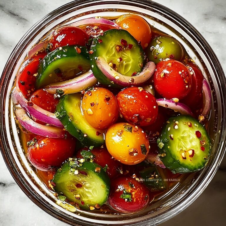 Marinated Cucumbers, Tomatoes, and Onions Recipe