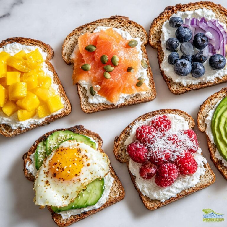 Quick Cottage Cheese Toast with Cherry Tomatoes & Avocado Recipe