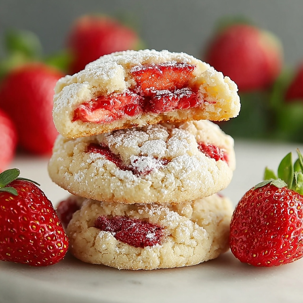 Soft Strawberry Shortcake Cookies Recipe - Recipe Image