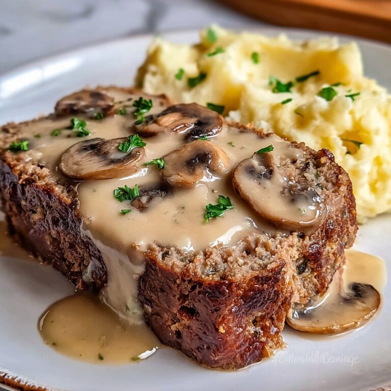 Meatloaf with Mushroom Gravy Recipe