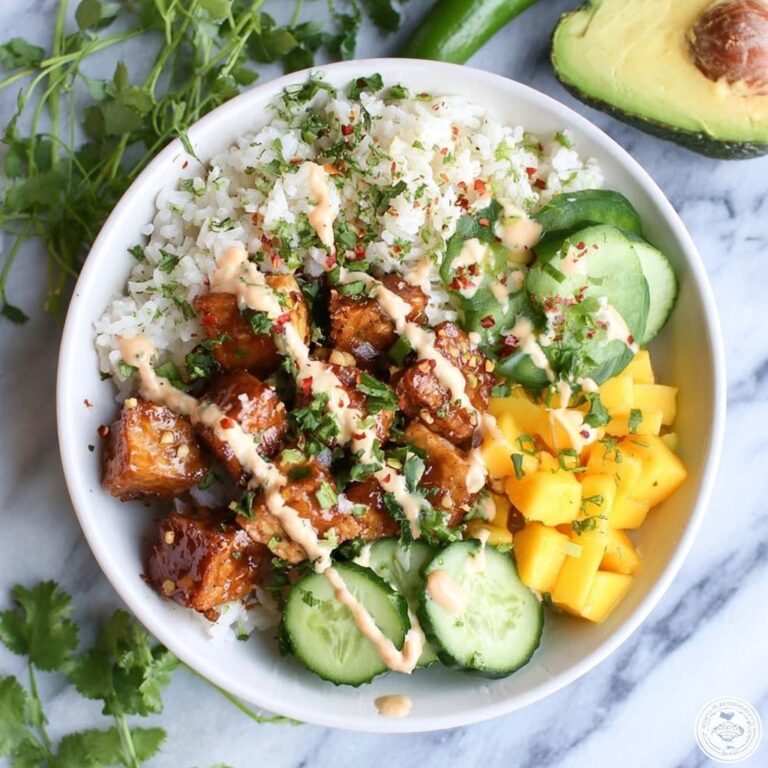 Teriyaki Salmon Rice Bowl with Mango and Coconut Milk Rice Recipe