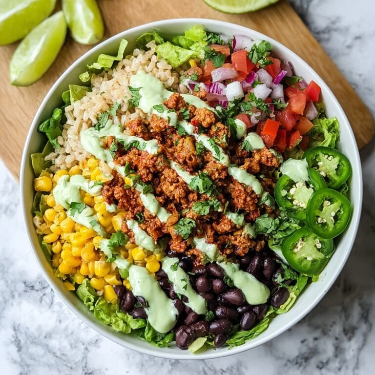 Taco Lunch Bowls with Ground Turkey and Cilantro Lime Rice Recipe
