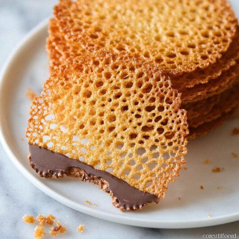 Lace Cookies with Chocolate Recipe