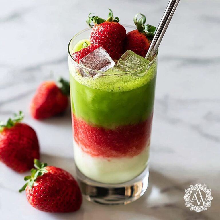 Iced Strawberry Matcha Latte Recipe