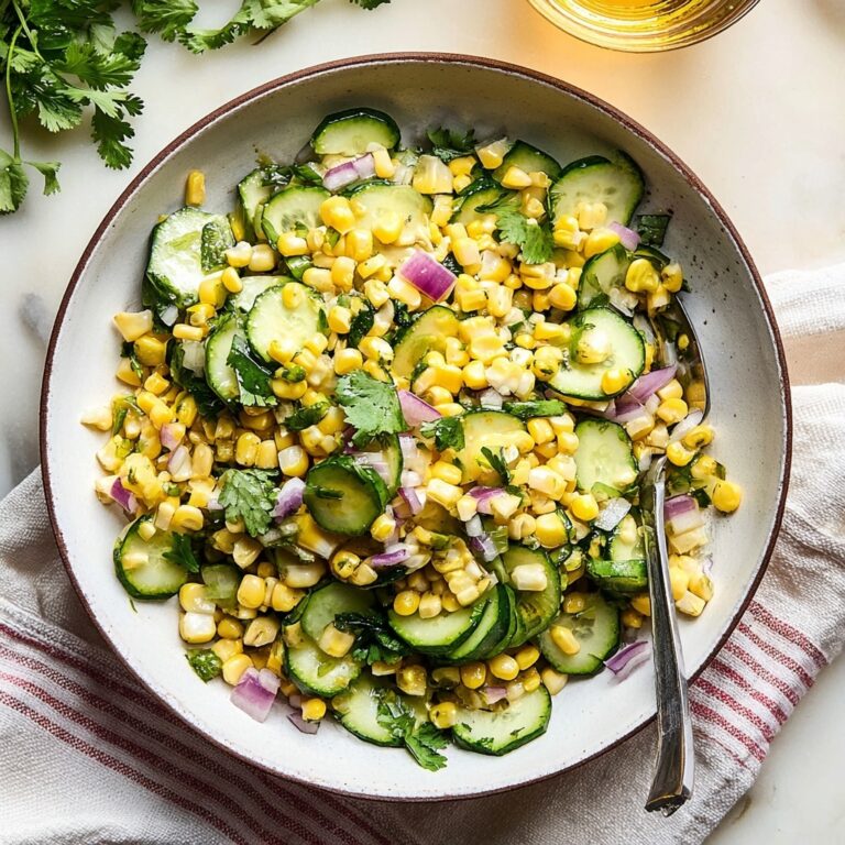 Mexican Street Corn Salad with Cucumbers Recipe