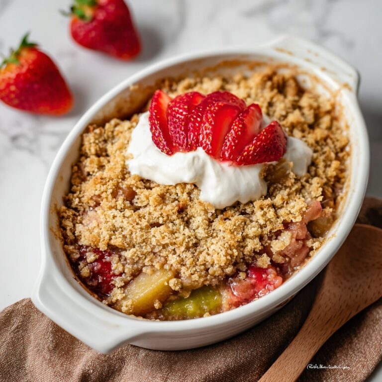 Strawberry Rhubarb Crisp Recipe